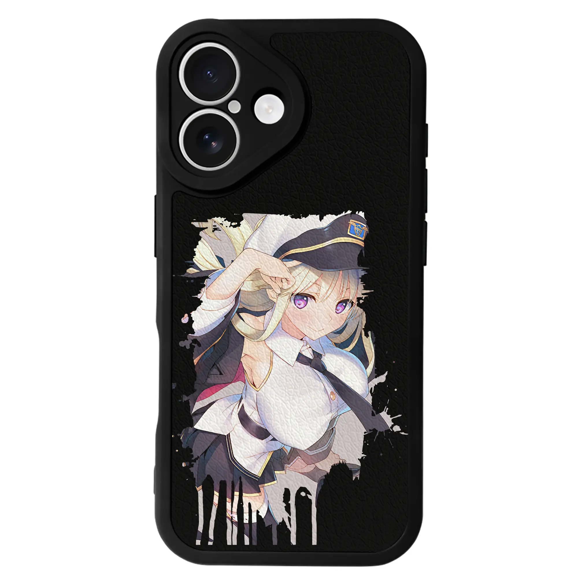 アズールレーン グッズ,エンタープライズ - IPhone 16シリーズ対応 ・ シリコンスマホケース ・ レザー調 ・ 高精度フィット ・ 耐衝撃 ・ ワイヤレス充電対応 ・ 精密カット